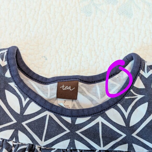 Tea collection sleeveless swing dress size 7 - Picture 3 of 5